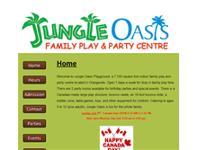 Tablet Screenshot of jungleoasisplayground.com